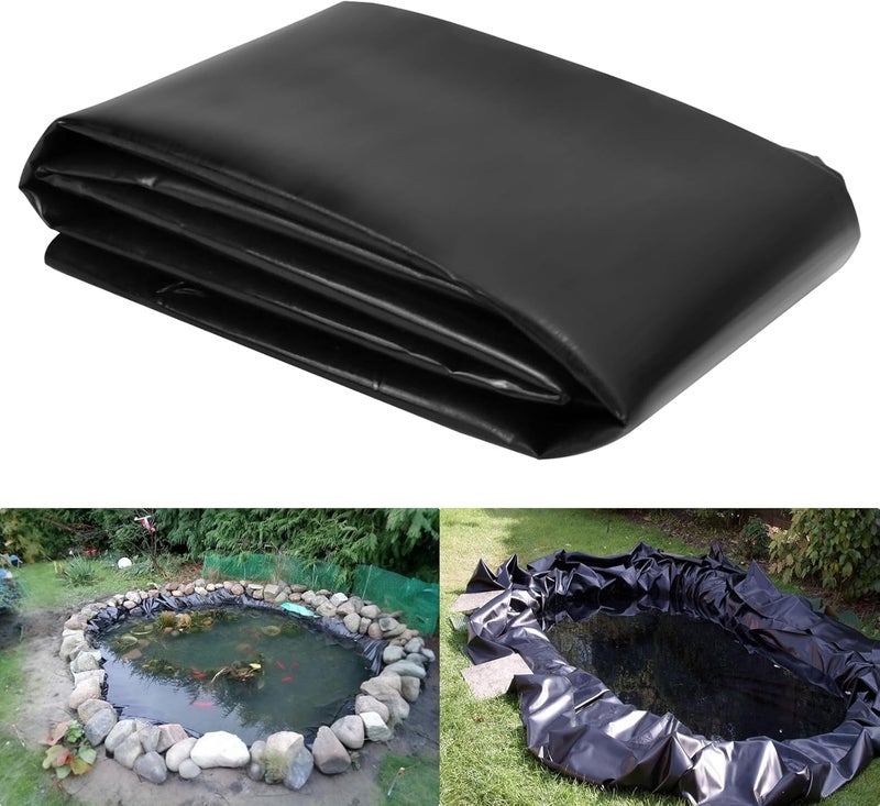 SDLDEER Pond Liner, 20 Mil HDPE Pond Liners for Outdoor Ponds, 10 X 13 Ft Large Size Plastic Pond for Garden Landscape, Aquaculture, Pond, Construction Site - Image 1